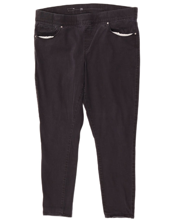 Spodnie damskie Levi's Skinny US 20 2XL W40 L28 Czarna bawełna