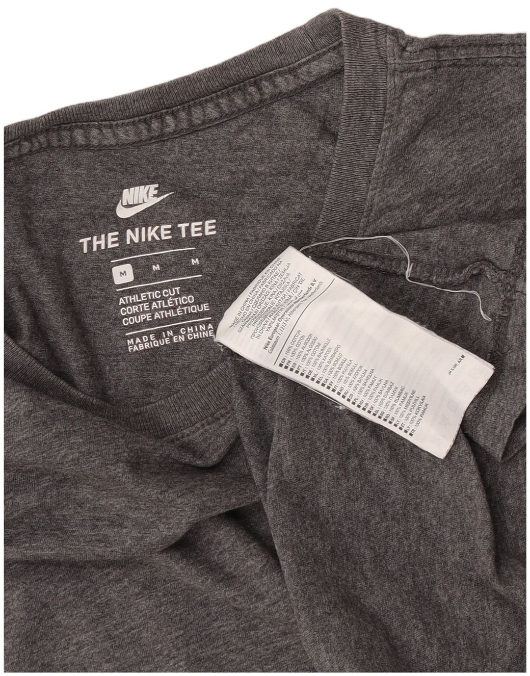 T-shirt męski Nike, średnioszary, bawełniany