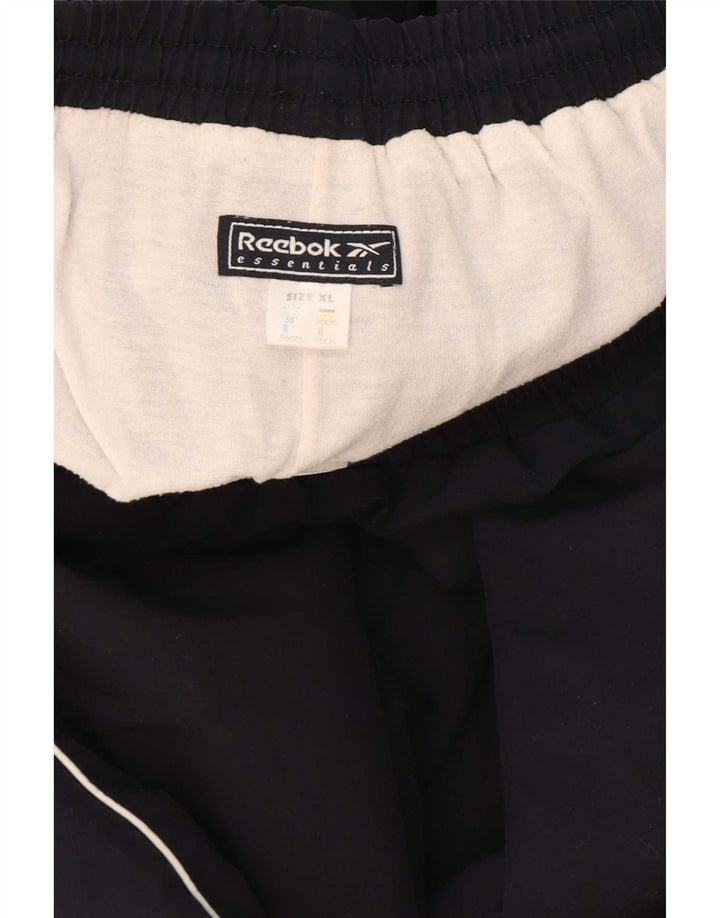 Męskie spodnie dresowe Reebok XL, granatowe, poliestrowe