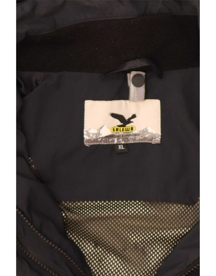 SALEWA Męska kurtka przeciwdeszczowa z kapturem UK 44 XL w kolorze szarym