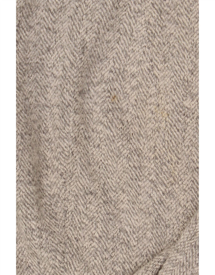 Płaszcz damski Zara UK 12, średni beż, poliester w jodełkę