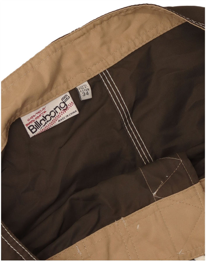 Męskie spodenki kąpielowe Billabong z grafiką, duże, brązowe, poliestrowe