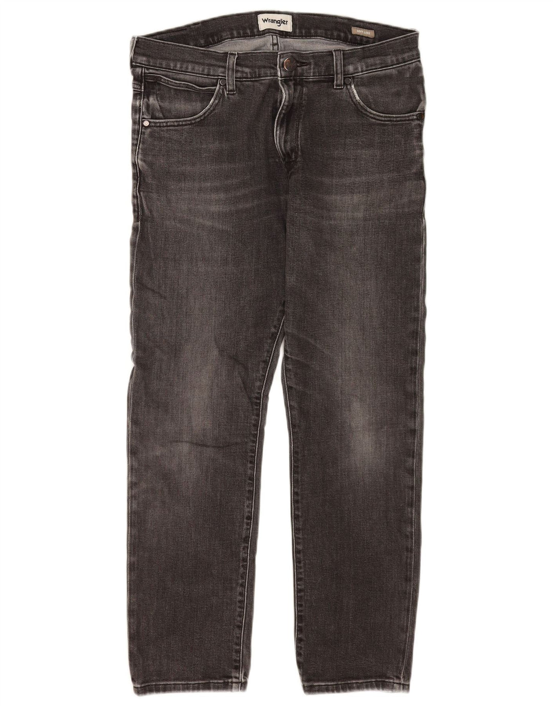 Wrangler Męskie Larston Slim Jeans W32 L28 Szara bawełna