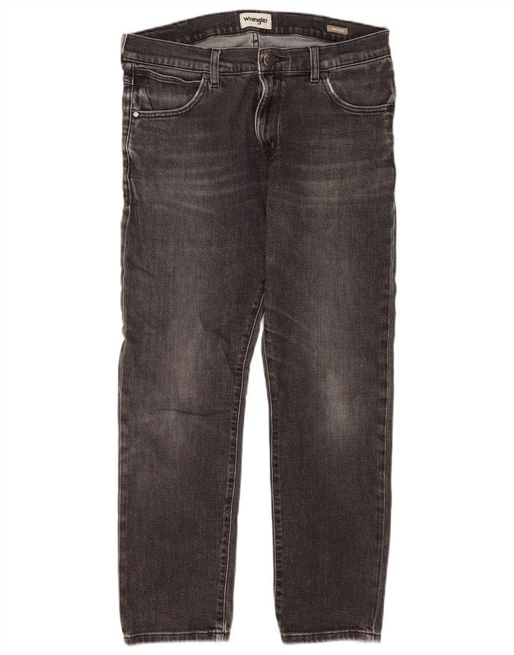 Wrangler Męskie Larston Slim Jeans W32 L28 Szara bawełna