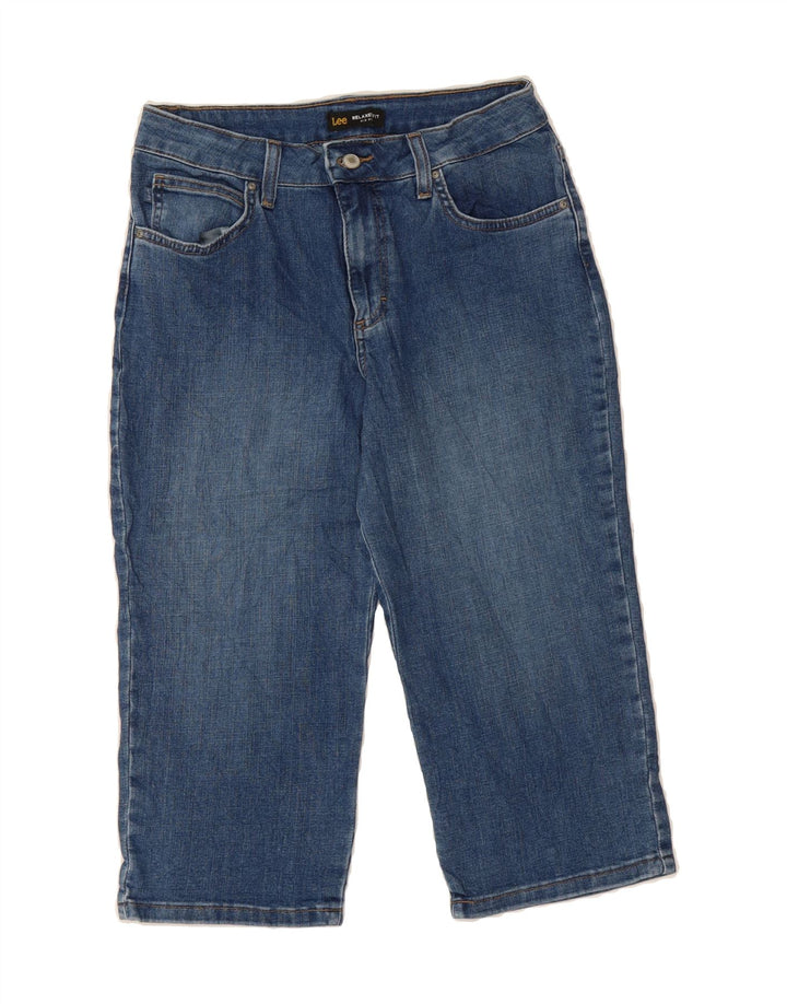 LEE Womens Relaxed Fit Mid Rise Capri Jeans US 6 Medium W30 L19 Blue Vintage Lee and Second-Hand Lee from Messina Hembry 