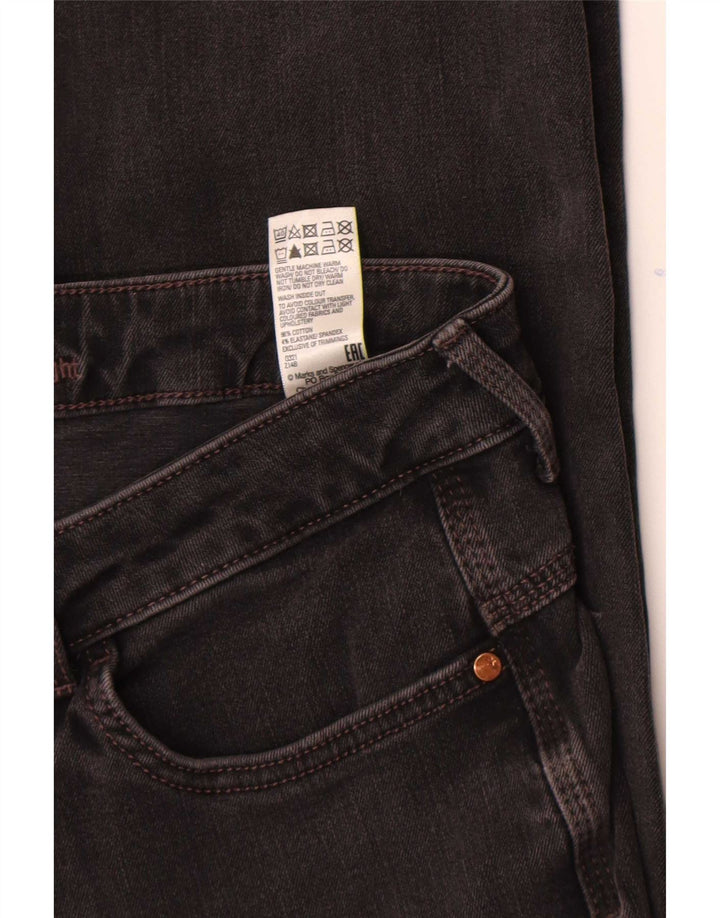 Marks & Spencer Damskie jeansy slim UK 12 Medium W30 L28 Czarna bawełna