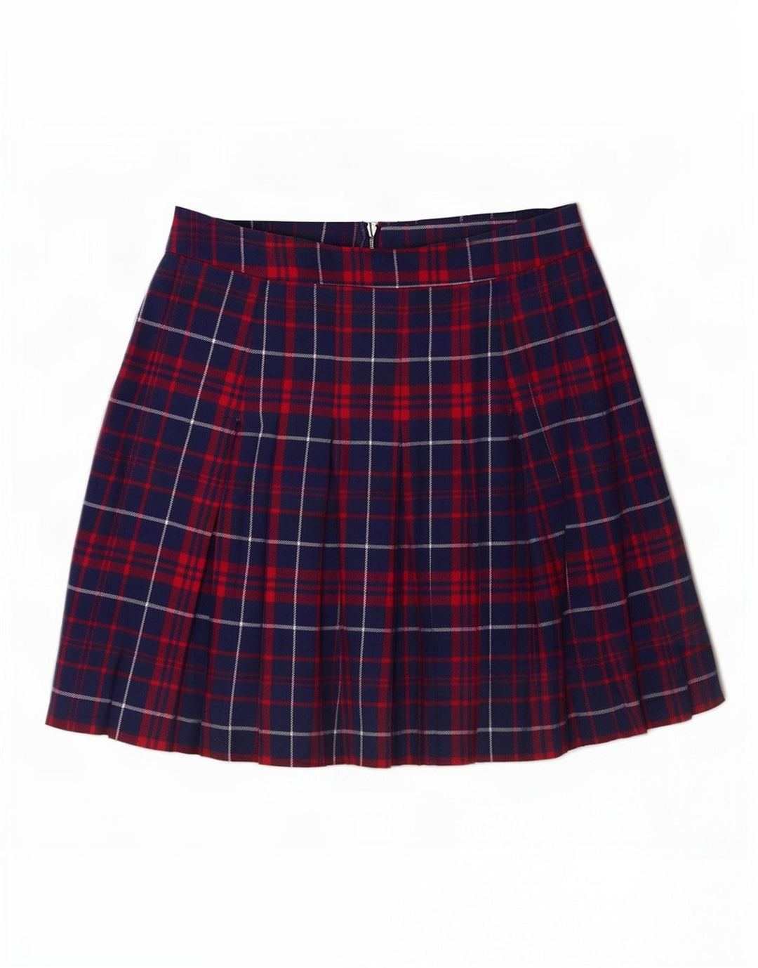 Damska spódniczka mini Tommy Hilfiger średnia W28 granatowa bawełniana w kratę