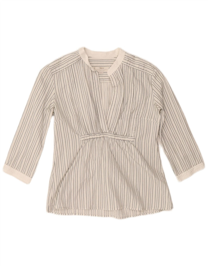 Marlboro Classics Damska bluzka z rękawem 3/4, EU 42, duże, szare prążki