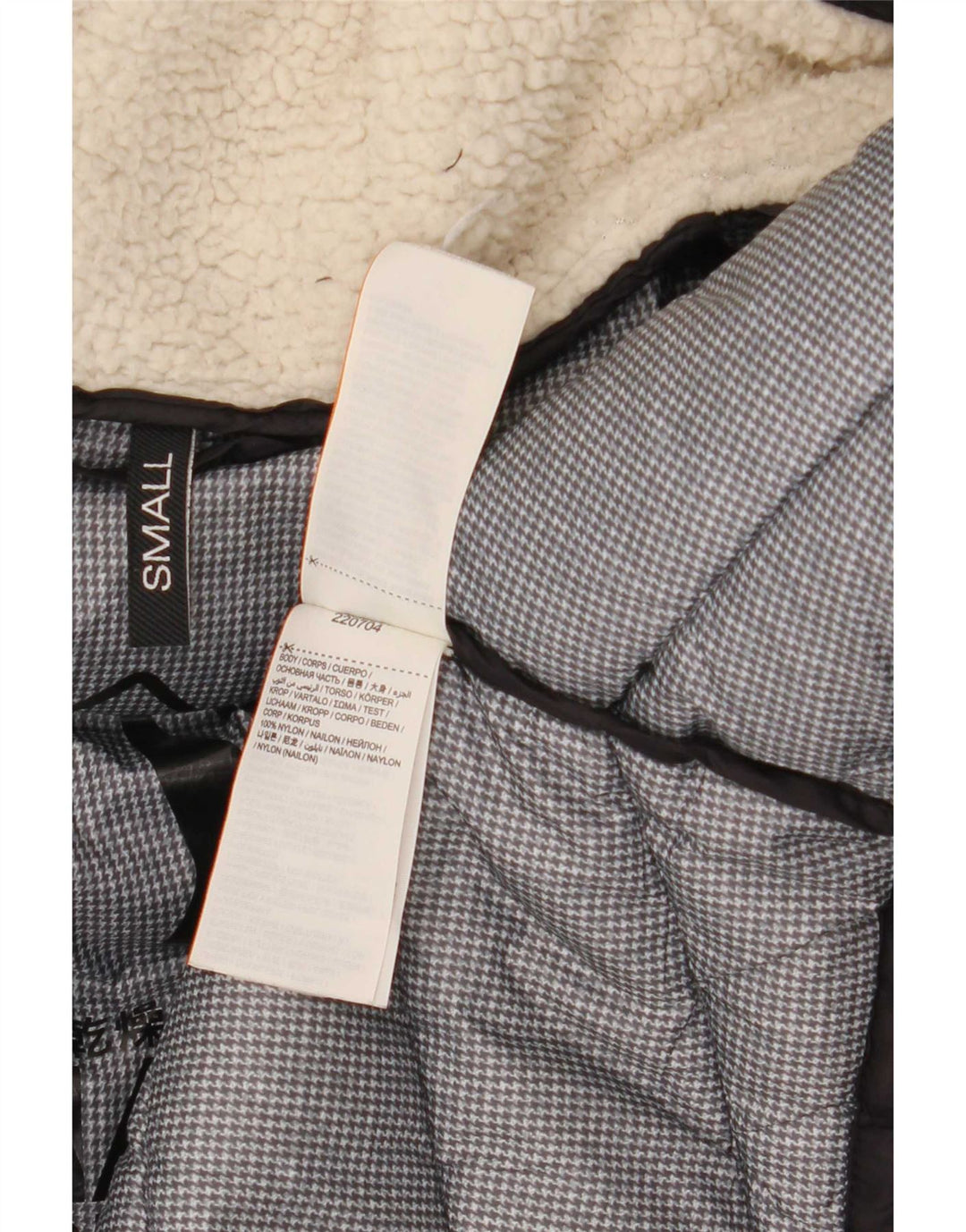 Damski ocieplany płaszcz z kapturem Superdry UK 10, mały, czarny nylon
