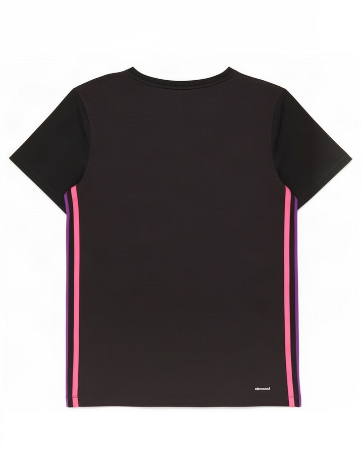 Damska koszulka Adidas Climacool Top UK 12/14 Średni czarny poliester