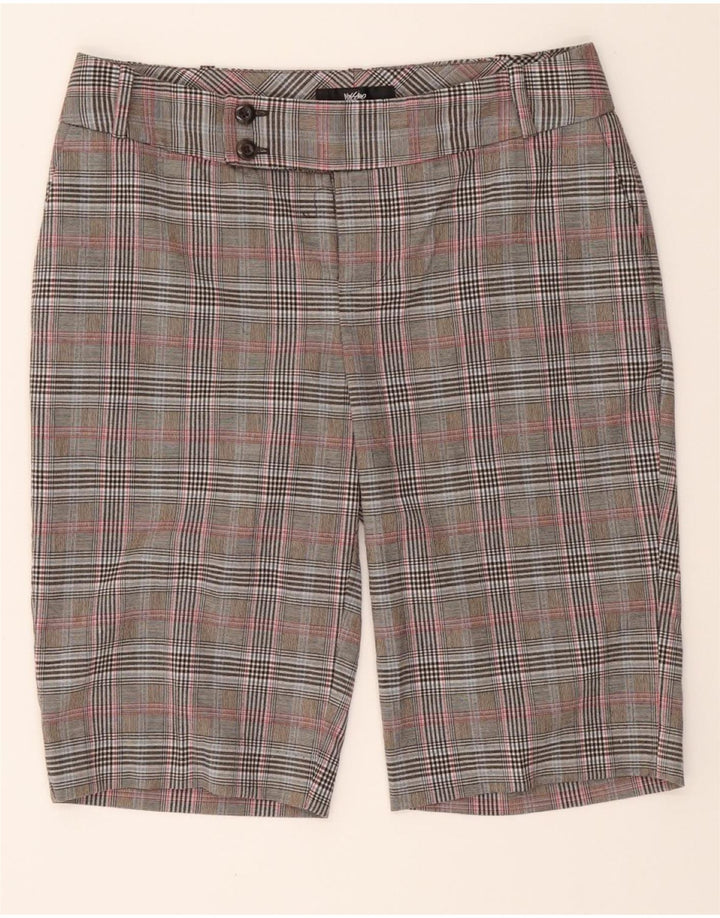MOSSIMO Womens Chino Shorts US 2 XS W30  Grey Check Polyester Vintage Mossimo and Second-Hand Mossimo from Messina Hembry 