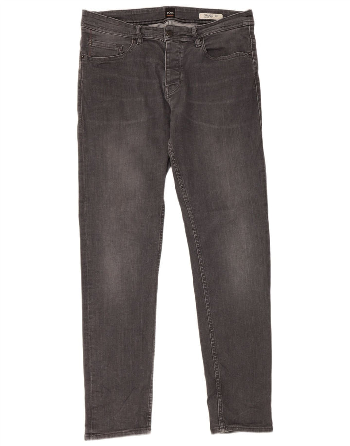 Męskie zwężane jeansy Hugo Boss W32 L31 szare