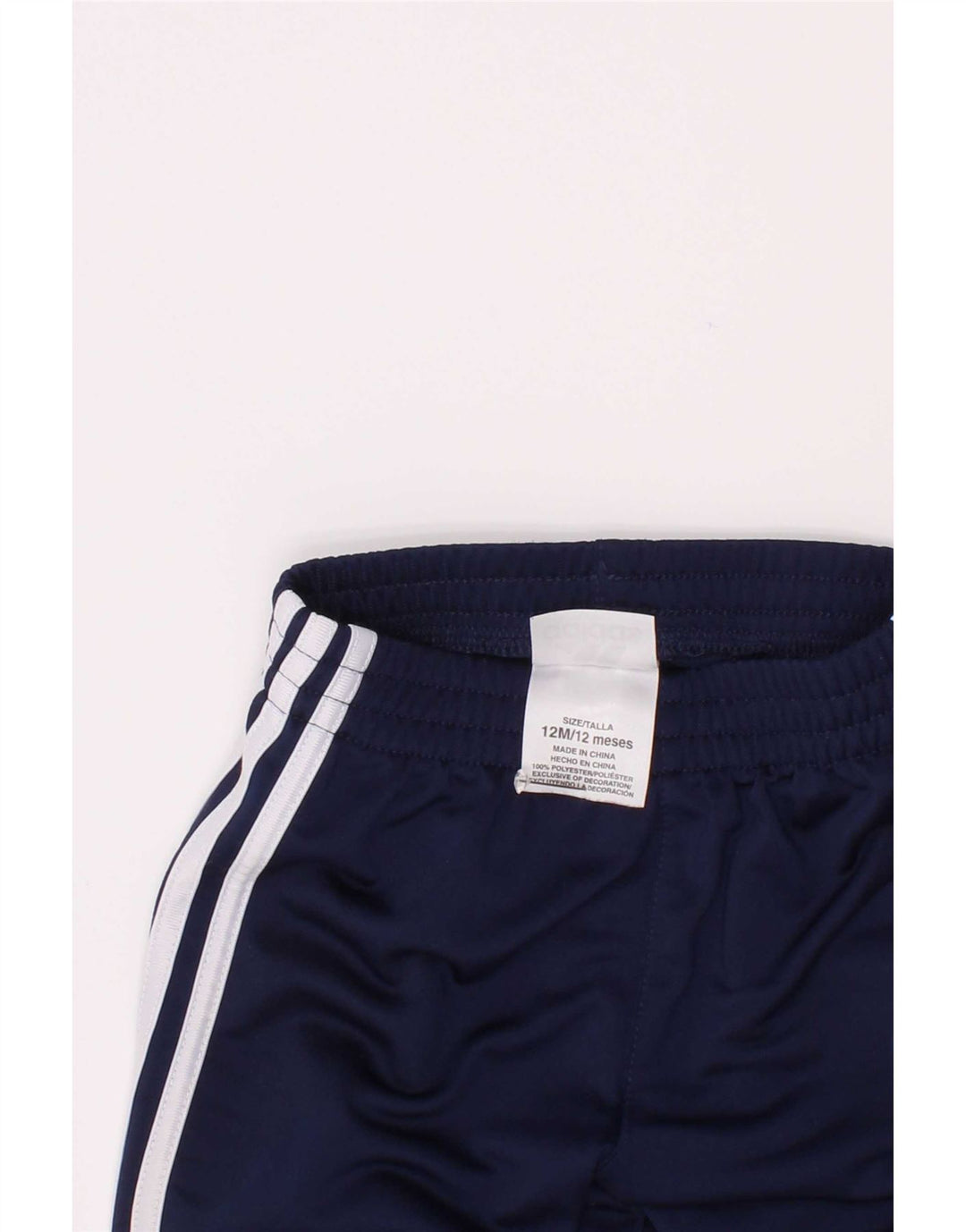 Spodnie dresowe Adidas dla chłopców 9-12 miesięcy, granatowe, poliestrowe