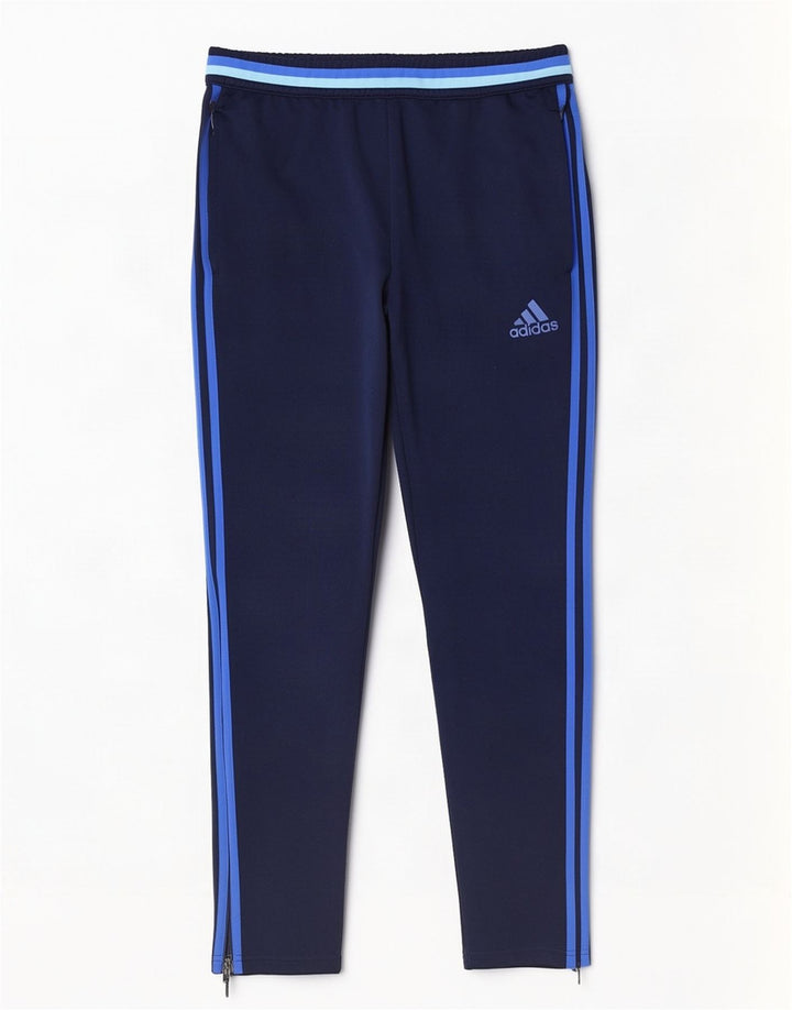 Męskie spodnie dresowe Adidas Climacool, duże, granatowe, z poliestru