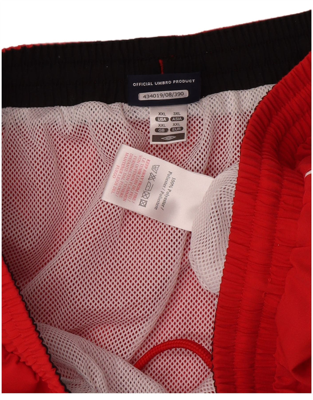 Męskie spodenki sportowe Umbro Graphic 2XL, czerwony poliester