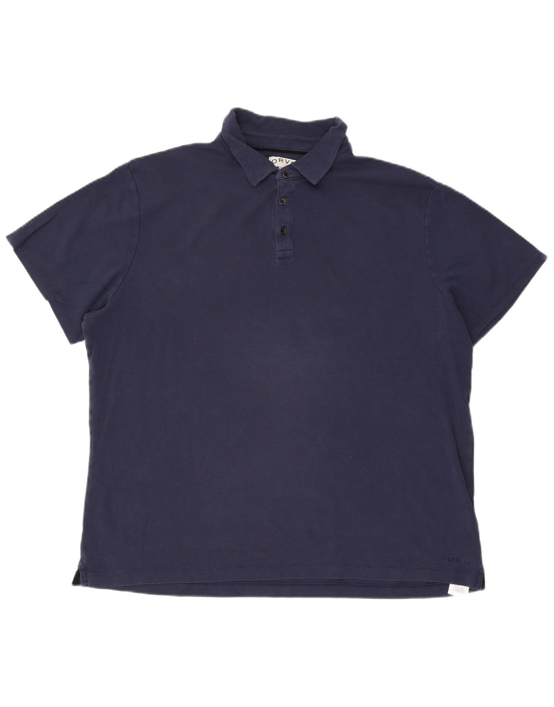 Męska koszulka polo Orvis 2XL, granatowa, bawełniana