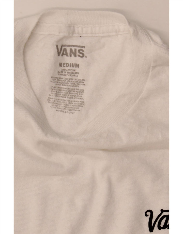 Męska koszulka t-shirt Vans, średnia biała bawełna