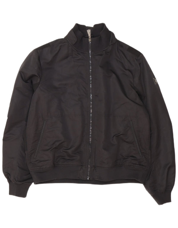 Męska kurtka bomberka Trussardi Jeans IT 58 4XL Czarny poliester