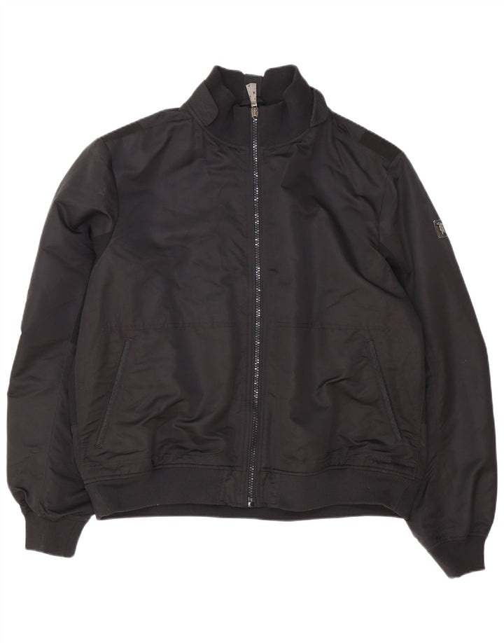 Męska kurtka bomberka Trussardi Jeans IT 58 4XL Czarny poliester
