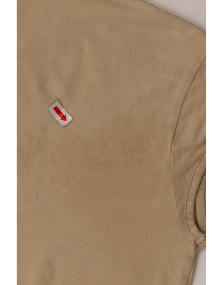 Damski T-shirt NIKE Crop Top UK 10/12 Średni Beż