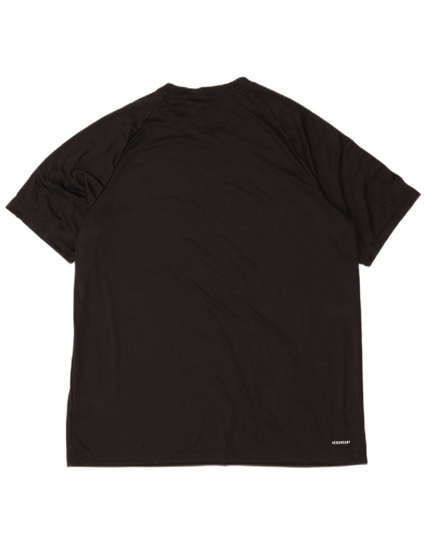Adidas Męski T-shirt Aeroready Top XL Czarny Poliester