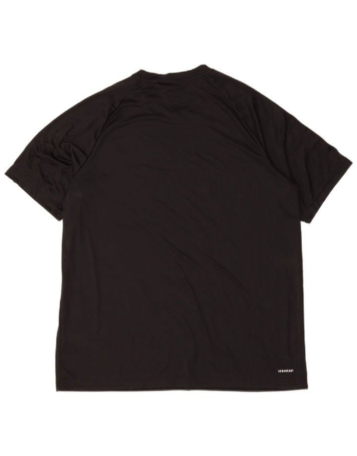 Adidas Męski T-shirt Aeroready Top XL Czarny Poliester