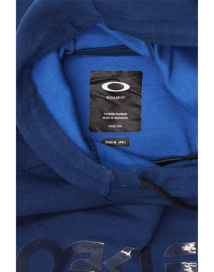 Męski sweter z kapturem Oakley Graphic o regularnym kroju, średnioniebieski