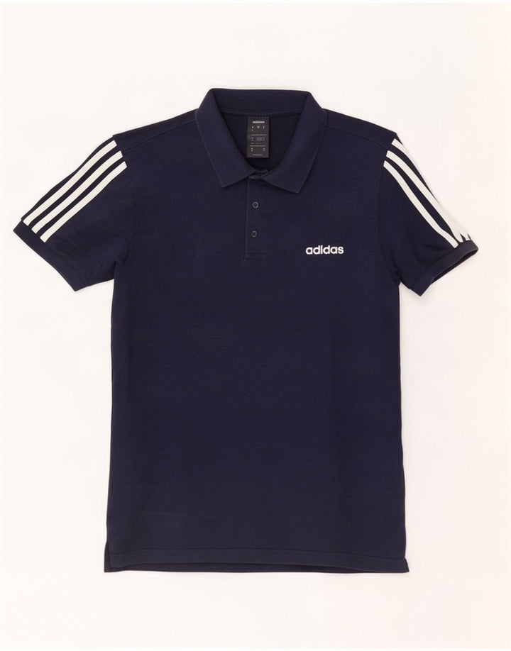 Męska koszulka polo Adidas, duża, granatowa, bawełniana
