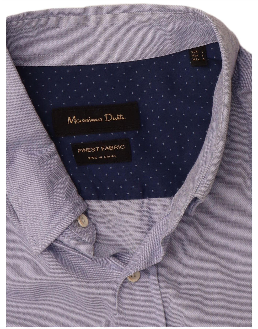 Koszula męska Massimo Dutti, duża, niebieska, bawełniana