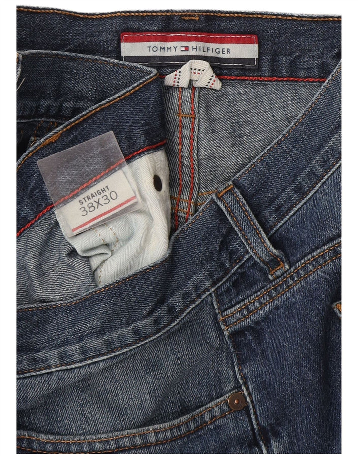 Męskie proste dżinsy Tommy Hilfiger W38 L30 niebieskie