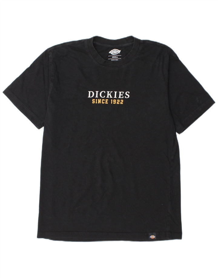 Męska koszulka z grafiką DICKIES, mała, czarna, bawełniana
