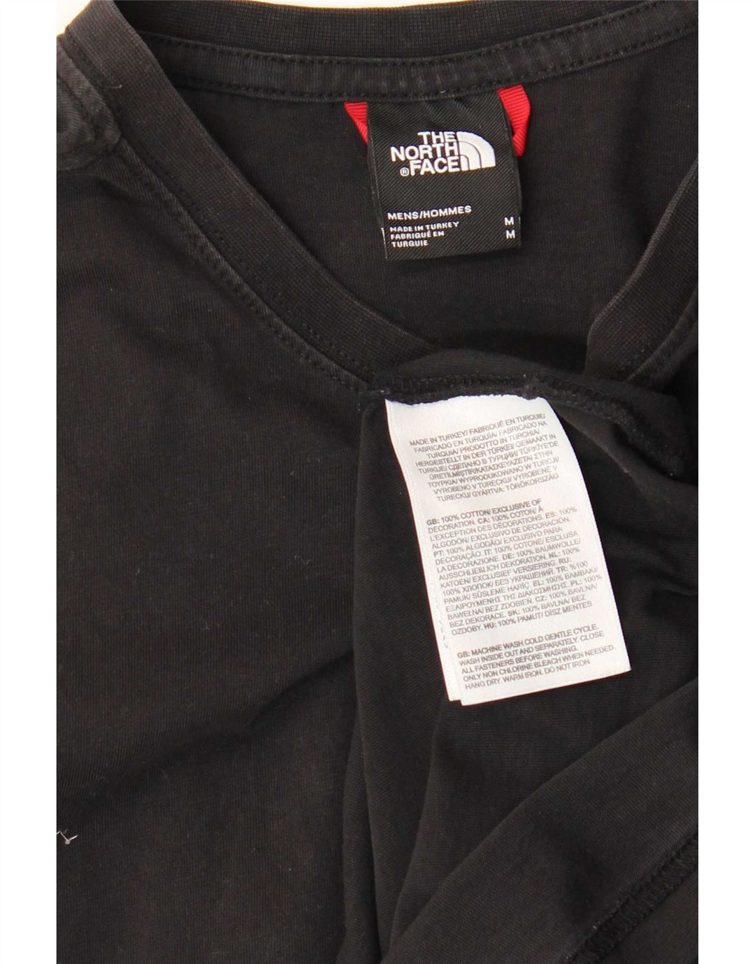 Męski T-shirt z grafiką The North Face, bawełniany, średni czarny