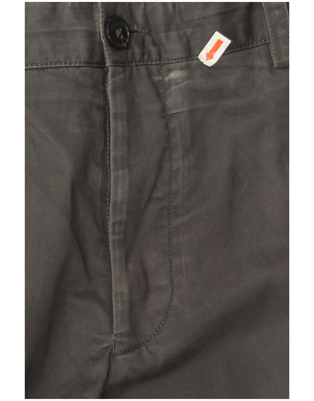 Męskie spodnie typu slim chino French Connection W36 L32 Szara bawełna
