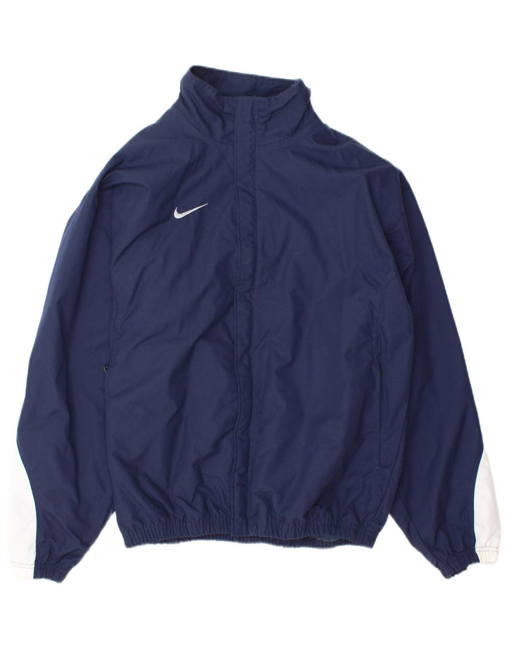 Męska kurtka bomberka Nike UK 35/37 Mały granatowy nylon z blokami kolorów