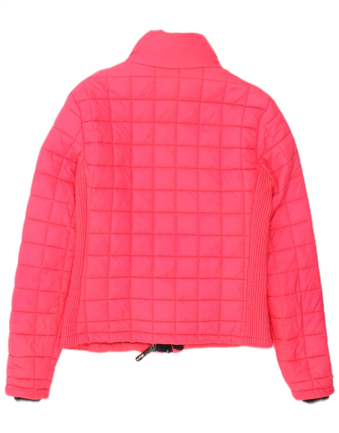 Damska pikowana kurtka Superdry UK 14, średnioróżowa, poliestrowa, sportowa