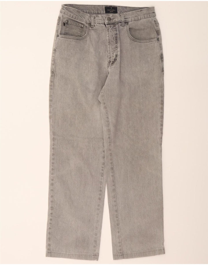 TRUSSARDI Mens Straight Jeans W34 L29 Grey Vintage Trussardi and Second-Hand Trussardi from Messina Hembry 