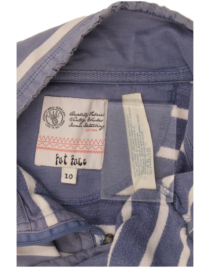 Damski sweter oversize FAT FACE UK 10 w małe granatowe paski