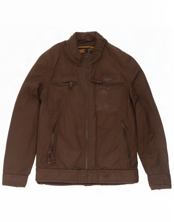 Męska kurtka bomber z woskowanej bawełny Superdry UK 40, duża khaki