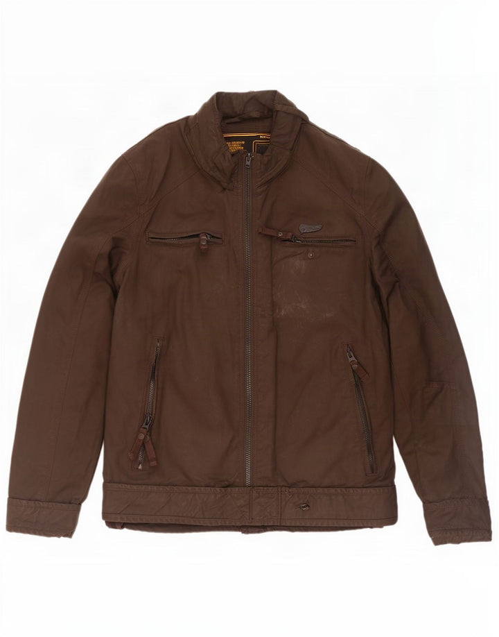 Męska kurtka bomber z woskowanej bawełny Superdry UK 40, duża khaki