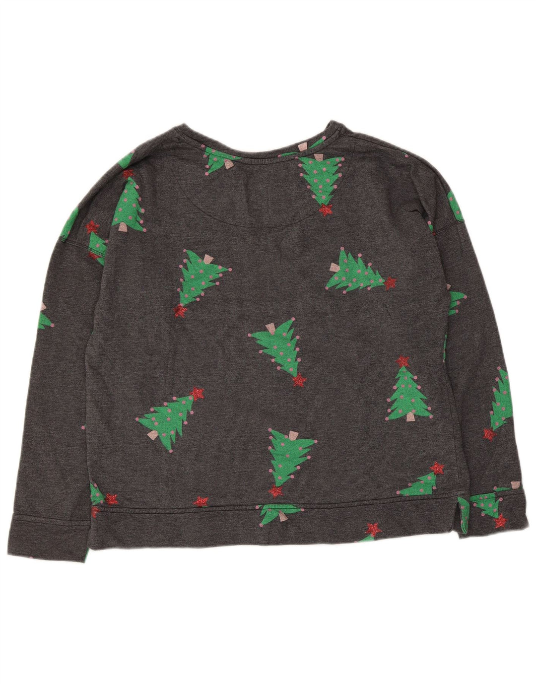 Damska bluza z grafiką Marks & Spencer UK 16, duża, szara, świąteczna