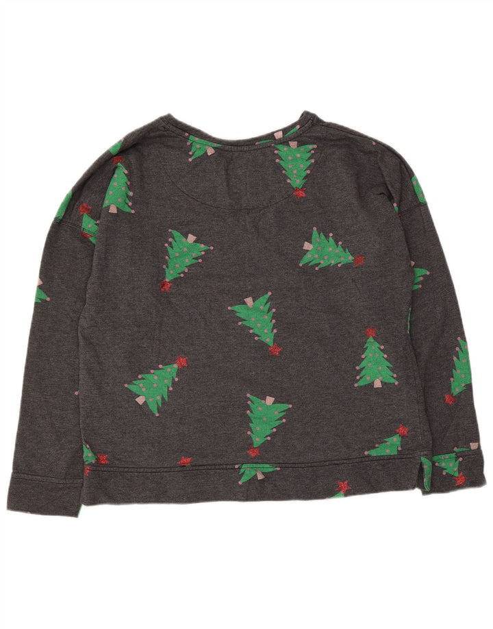 Damska bluza z grafiką Marks & Spencer UK 16, duża, szara, świąteczna