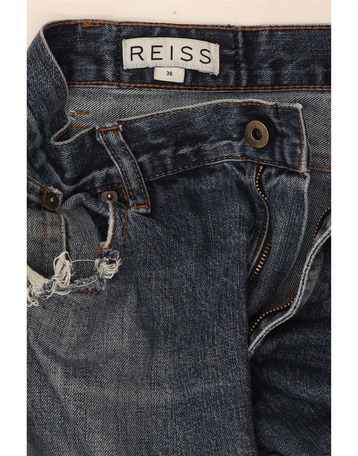 Męskie proste dżinsy Reiss W36 L31 Niebieskie bawełniane