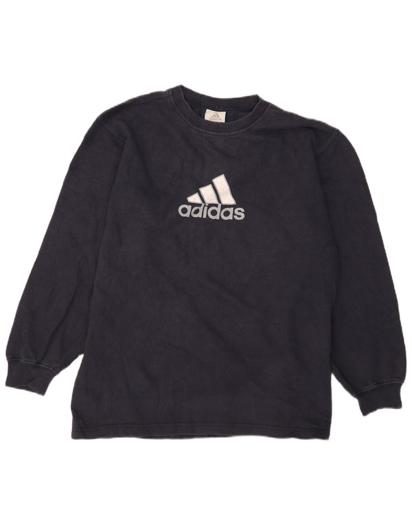Bluza chłopięca Adidas Graphic Jumper 15-16 lat granatowa
