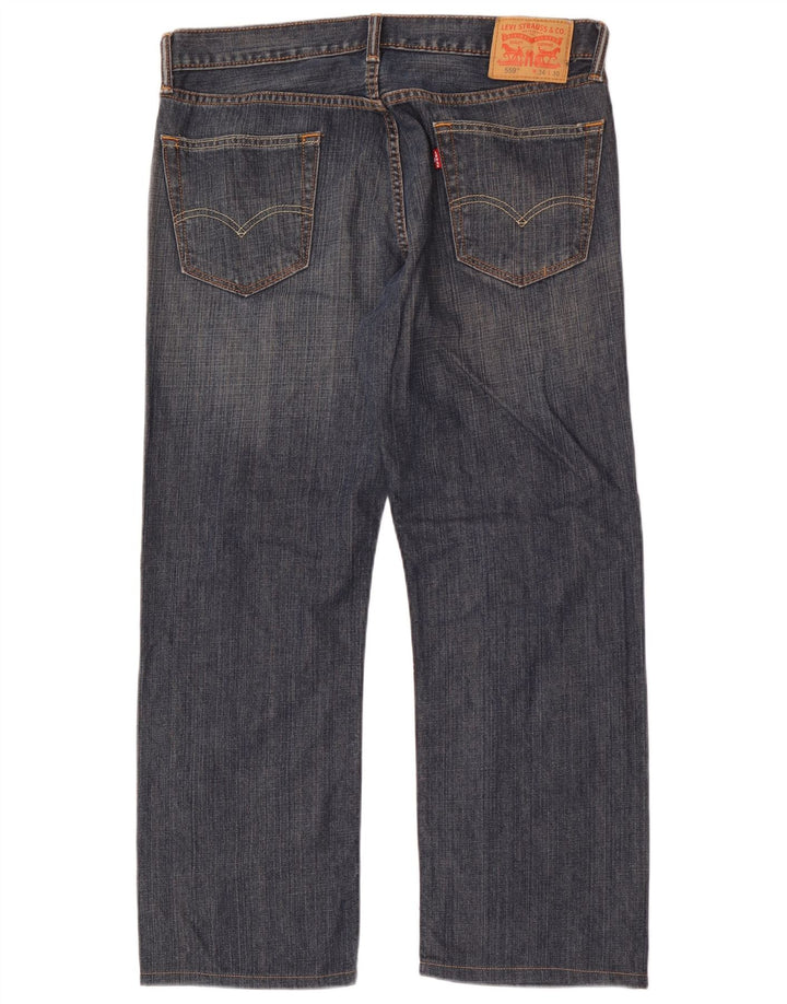 Męskie jeansy Levi's 559 Straight W34 L30 Niebieskie bawełniane