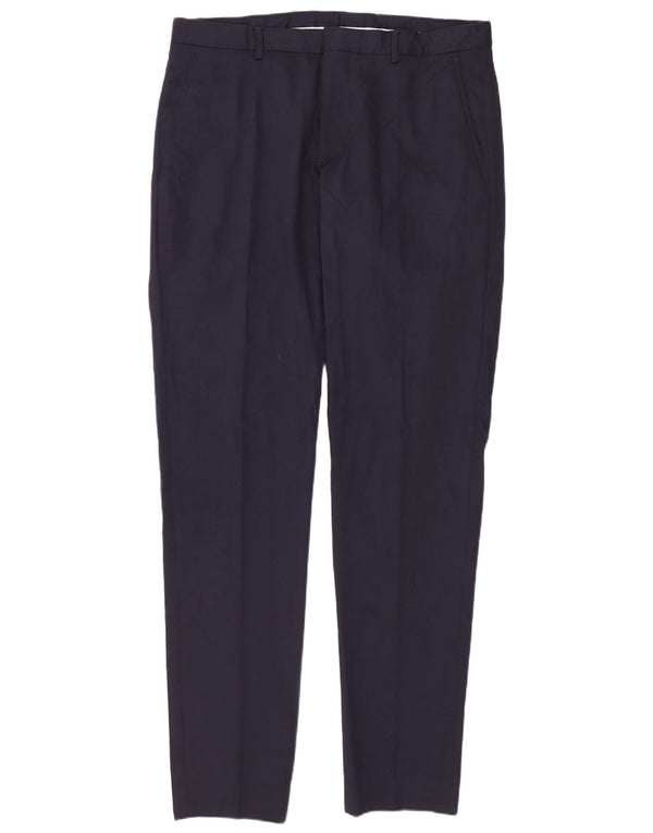 Męskie spodnie garniturowe Zara EU 40 Medium W31 L36 Granatowe