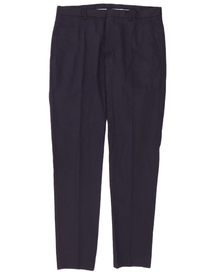 Męskie spodnie garniturowe Zara EU 40 Medium W31 L36 Granatowe