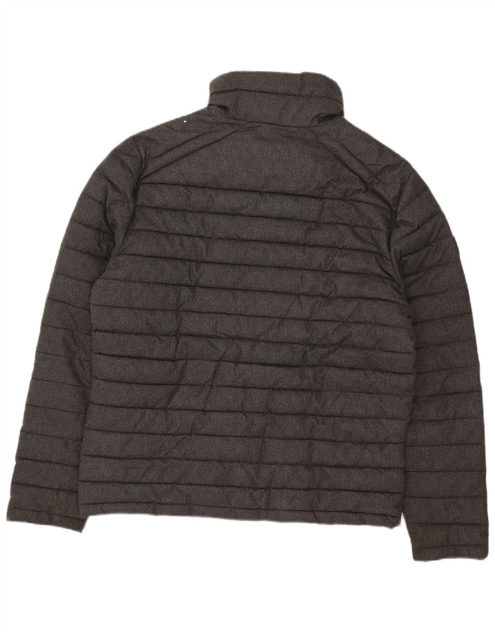 Męska ocieplana kurtka Superdry UK 42 XL, szary, poliester w jodełkę