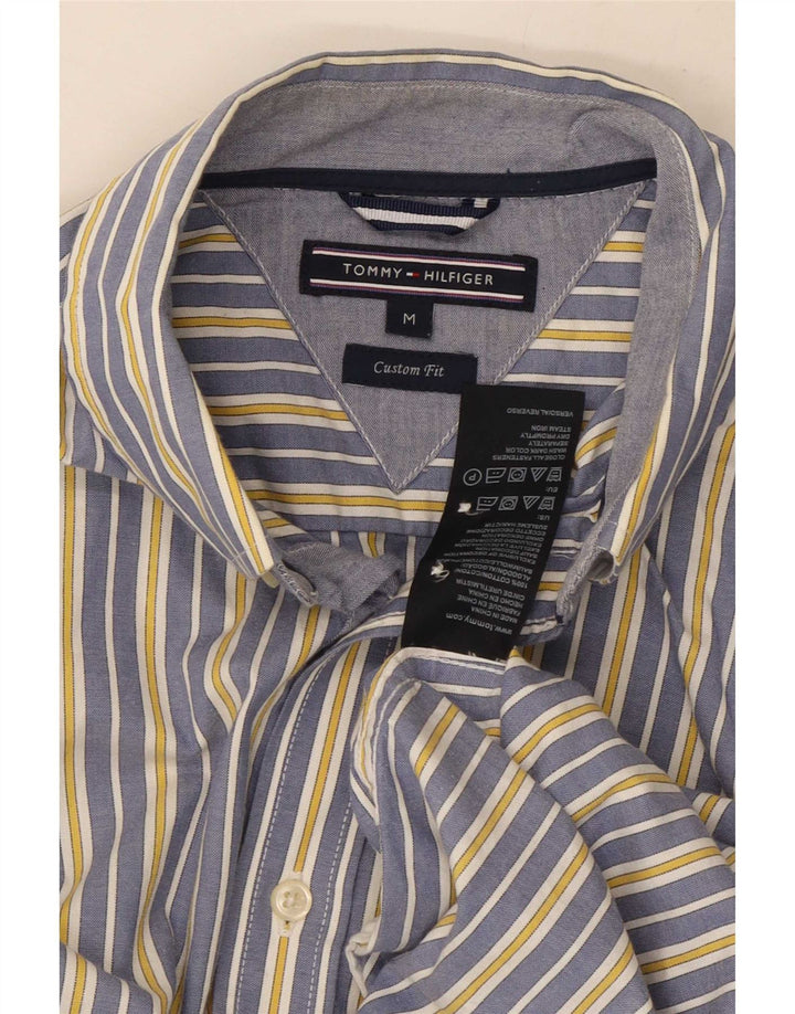 Męska koszula o dopasowanym kroju Tommy Hilfiger, bawełniana w średnie niebieskie paski