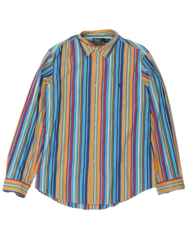 Koszula męska Polo Ralph Lauren rozmiar 16 40/41, duże, wielokolorowe paski