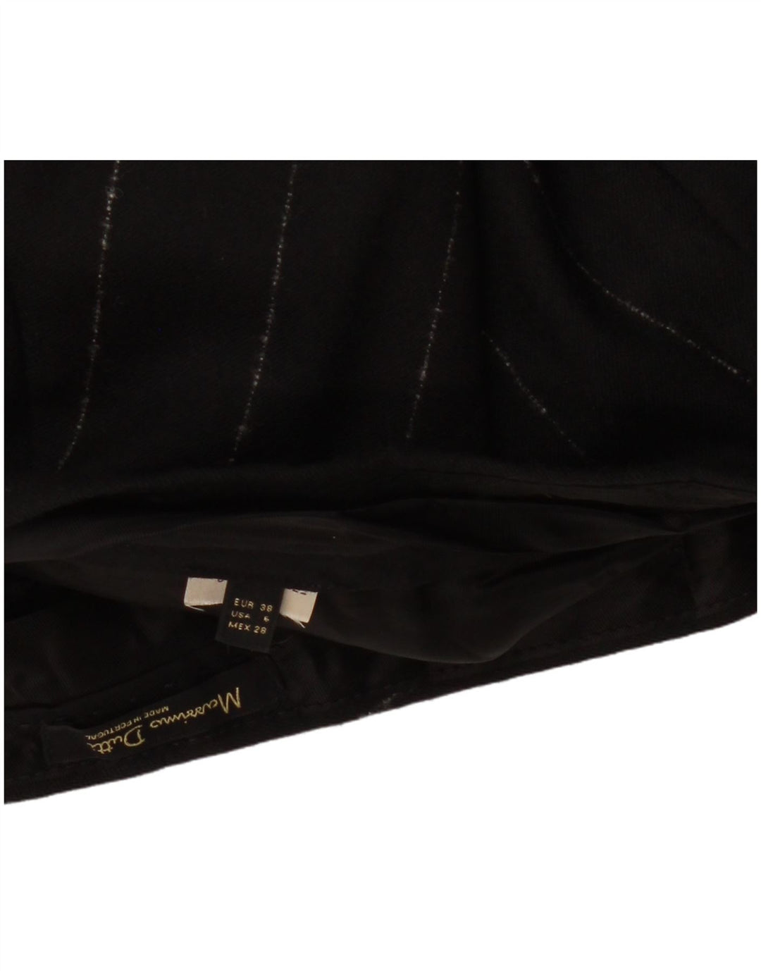 Spodnie damskie MASSIMO DUTTI Slim Chino EU 38 Small W30 L27 Czarne paski